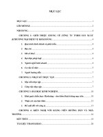 báo cáo thực tập giữa khóa CHIẾN lược MARKETING của CÔNG TY TNHH sản XUẤTTHƯƠNG mại DỊCH vụ KHẢI ĐĂNG 