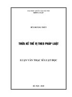 Thừa kế thế vị theo pháp luật 