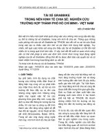 Tài xế Grabbike trong nền kinh tế chia sẻ: Nghiên cứu trường hợp thành phố Hồ Chí Minh - Việt Nam