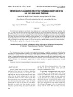 Một số vấn đề lý luận và thực tiễn về phát triển doanh nghiệp nhỏ và vừa sản xuất nông nghiệp ở Việt Nam