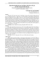 Tính toán hệ thống bôi trơn của động cơ B6 trên xe PT-76 sau khi cường hóa bằng tăng áp