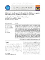 Nghiên cứu xây dựng mô hình dự báo lún phù hợp trong phân tích và dự báo lún nền đất yếu từ kết quả quan trắc