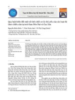 Quy luật biến đổi một số tính chất cơ lý chủ yếu của các loại đá theo chiều sâu tại mỏ than Đèo Nai và Cọc Sáu