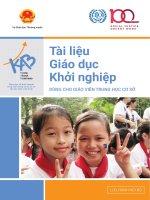 Giáo dục khởi nghiệp dành cho giáo viên: Phần 1