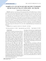 Nghiên cứu xây dựng bản đồ chi tiết cấp độ rủi ro do ngập lụt hạ lưu sông Kôn - Hà Thanh