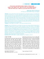 Ứng dụng mô hình MIKE trong tính toán thủy văn, thủy lực mùa lũ lưu vực sông Sê San khi xét đến quy trình vận hành liên hồ chứa