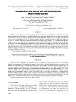 Tiềm năng và giải pháp thúc đẩy xuất khẩu rau quả Việt Nam sang thị trường Nhật Bản