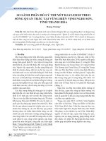 So sánh phân bố lý thuyết Rayleigh theo sóng quan trắc tại vùng biển vịnh Nghi Sơn, tỉnh Thanh Hóa