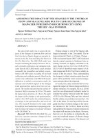 Assessing the impacts of the changes in the upstream flow and sea level rise due to climate change on seawater intrusion in Ho Chi Minh city using the Hec - Ras 1D model