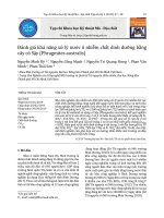 Đánh giá khả năng xử lý nước ô nhiễm chất dinh dưỡng bằng cây cỏ Sậy (Phragmites australis)