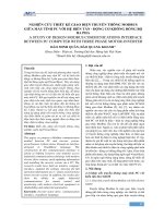 Nghiên cứu thiết kế giao diện truyền thông modbus giữa máy tính PC với hệ biến tần - động cơ không đồng bộ ba pha