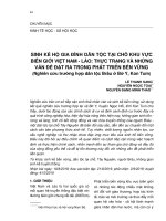 Sinh kế hộ gia đình dân tộc tại chỗ khu vực biên giới Việt Nam - Lào: Thực trạng và những vấn đề đặt ra trong phát triển bền vững