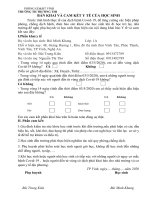 TỜ KHAI Y TÊ THTT