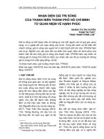 Nhận diện giá trị sống của thanh niên thành phố Hồ Chí Minh từ quan niệm về hạnh phúc