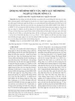 Áp dụng mô hình thủy văn, thủy lực mô phỏng ngập lụt hạ du sông Cả