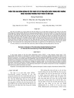 Phân tích dao động mảnh vỏ cầu thoải có cơ tính biến thiên trong môi trường nhiệt độ bằng phương pháp phần tử hữu hạn