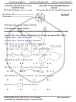 Đề luyện tốc độ kì thi THPTQG môn Toán năm 2019 (Mã đề 005)