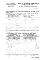 Đề KSCL lần 1 môn Vật lí lớp 10 năm 2019-2020 - THPT Yên Lạc - Mã đề 101