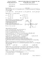 Đề KSCL lần 1 môn Toán lớp 10 năm 2019-2020 - Sở GD&ĐT Vĩnh Phúc - Mã đề 311