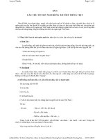 Thanh nhạc lý thuyết và thực hành - Bài 6: Các yếu tố ngữ âm trong âm tiết tiếng Việt