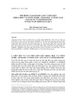 Mô hình “tạo hành lang” liên kết khoa học và công nghệ - giáo dục và đào tạo - sản xuất và kinh doanh ở Việt Nam thời gian qua