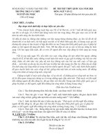 Đề thi thử THPT Quốc gia môn Ngữ văn năm 2020 - THPT Nguyễn Bá Ngọc