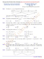 Đề thi thử THPTQG môn Toán năm học 2018-2019 – Trường THPT chuyên Vĩnh Phúc