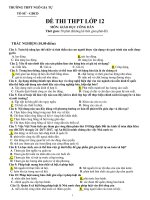 Đề thi thử THPT Quốc gia môn GDCD năm 2020 - THPT Ngô Gia Tự