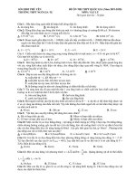 Đề thi thử THPT Quốc gia môn Vật lý năm 2020 - THPT Ngô Gia Tự