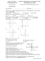 Đề KSCL lần 1 môn Toán lớp 10 năm 2019-2020 - Sở GD&ĐT Vĩnh Phúc - Mã đề 310