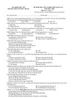 Đề thi thử THPT Quốc gia môn Địa Lí năm 2020 - THPT Tôn Đức Thắng