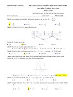 Đề thi HK 1 môn Toán lớp 12 năm 2019-2020 - Sở GD&ĐT Hải Dương