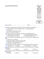 Khảo sát THPT quốc gia môn Địa lí lớp 12 năm học 2019-2020 (Mã đề 485)