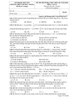 Đề thi thử THPT Quốc gia môn Vật lý năm 2020 - THPT Tôn Đức Thắng