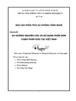 XU HƯỚNG NGHIÊN CỨU VÀ SỬ DỤNG PHÂN BÓN CHẬM PHÂN GIẢI TẠI VIỆT NAM