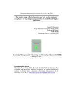 The moderating effect of gender and age on the students’ acceptance of learning management systems in Saudi higher education