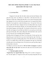 Tiểu luận cao học  THỂ CHẾ CHÍNH TRỊ SINGAPORE và GIÁ TRỊ THAM KHẢO đối với VIỆT NAM