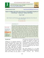 Impact of adding chia seeds (Salvia hispanica) on the quality properties of camel burger “Camburger” during cold storage