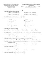 Đề thi thử THPT Quốc gia môn Toán năm 2020 - THPT Tôn Đức Thắng