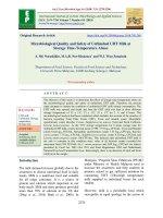 Microbiological quality and safety of unfinished UHT milk at storage time-temperature abuse