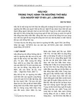 Hầu hội trong thực hành tín ngưỡng thờ Mẫu của người Việt ở Đà Lạt, Lâm Đồng