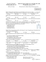 Đề KSCL lần 1 môn Vật lí lớp 10 năm 2019-2020 - THPT Yên Lạc - Mã đề 112