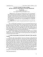 Vài nét về kinh tế nông nghiệp huyện Nam Đàn, tỉnh Nghệ An nửa đầu thế kỉ XIX