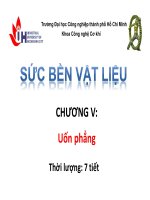 Bài giảng Sức bền vật liệu: Chương 5 - ĐH Công nghiệp TP.HCM