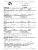 Tài liệu luyện thi THPT quốc gia môn Sinh học lớp 11