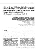 Điều trị rối loạn lipid máu và tỉ lệ đạt cholesterol mục tiêu trên bệnh nhân bị hội chứng mạch vành cấp hoặc bệnh mạch vành ổn định tại Việt Nam - Kết quả từ Nghiên cứu DYSIS II (Dyslipidemi