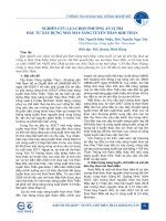 Nghiên cứu lựa chọn phương án vị trí đầu tư xây dựng nhà máy sàng tuyển than Khe Thần