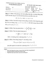 Tổng hợp đề thi kết thúc học phần môn Giải tích 2