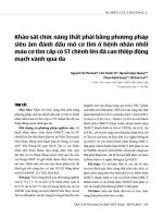 Khảo sát chức năng thất phải bằng phương pháp siêu âm đánh dấu mô cơ tim ở bệnh nhân nhồi máu cơ tim cấp có ST chênh lên đã can thiệp động mạch vành qua da