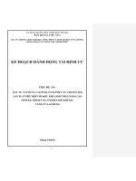 ĐẦU TƯ XÂY DỰNG CƠ SỞ HẠ TẦNG PHỤC VỤ CHUYỂN ĐỔI SẢN XUẤT PHÙ HỢP VỚI ĐIỀU KIỆN SINH THÁI, NÂNG CAO SINH KẾ, THÍCH ỨNG VỚI BIẾN ĐỔI KHÍ HẬU VÙNG CÙ LAO DUNG